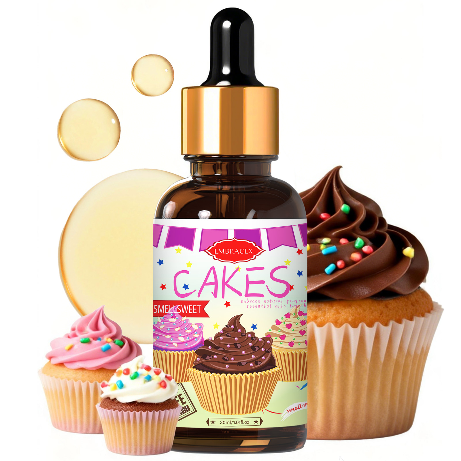 Candle Supplies Essential Oils - 30ml 케이크 에센셜 오일 자동차 용품,