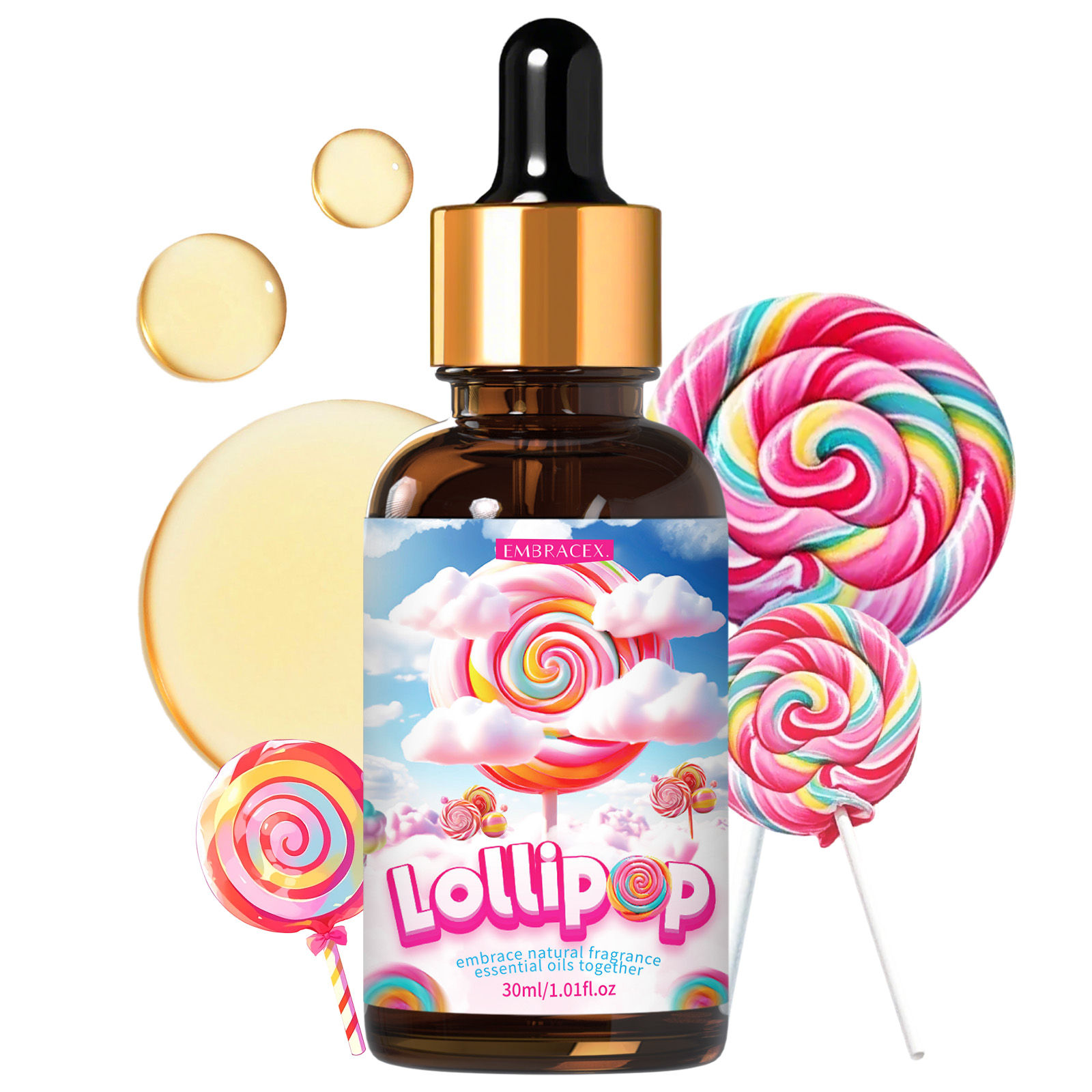 Candle Supplies Essential Oils - 30ml 롤리팝 에센셜 오일 향기 자동차