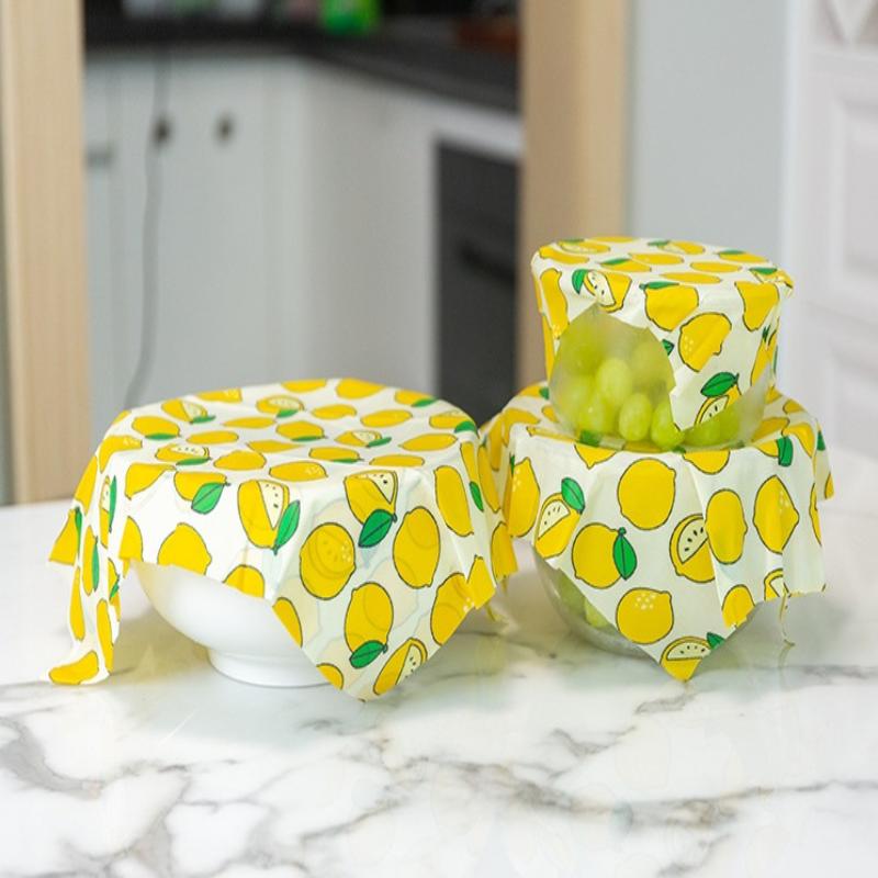 Beeswax Sheet Roll - 【S】3장 밀랍 식품 포장 롤 재사용