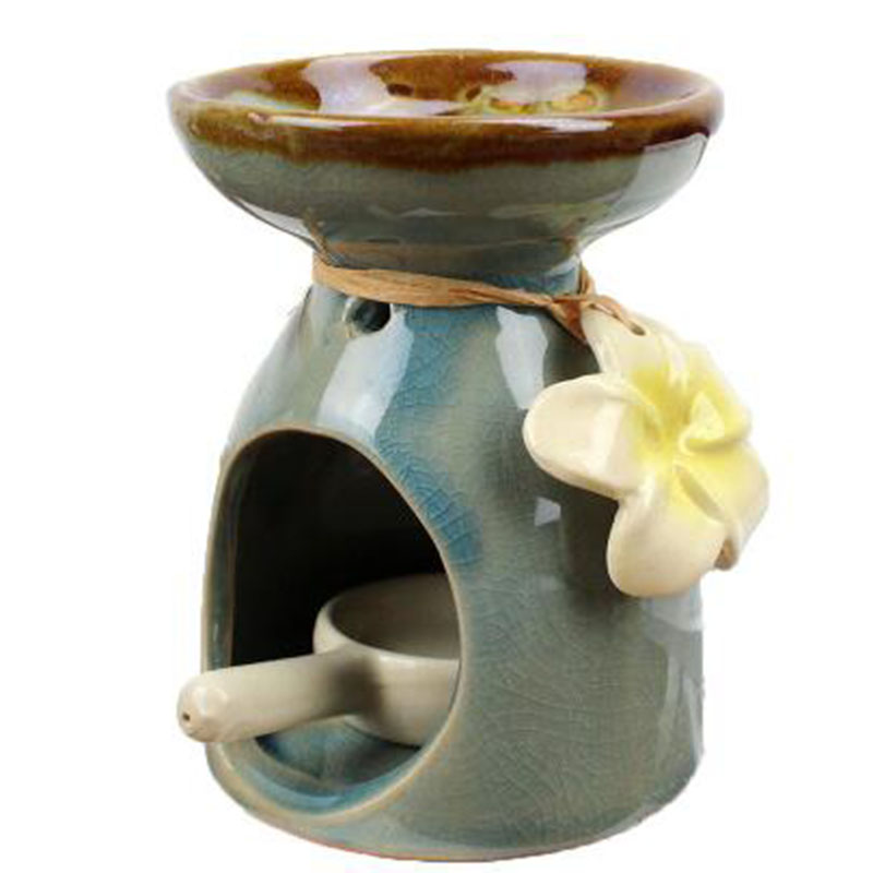 꽃 장식 세라믹 에센셜 오일 버너 아로마 버너 램프 스 - Candle Supplies Essential Oils 리뷰 및 가격