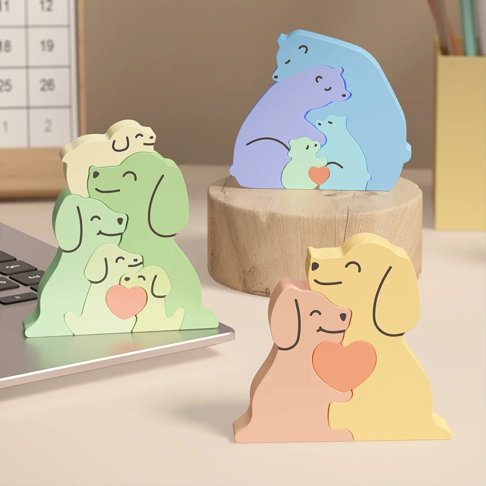 동물 가족 사랑 포옹 실리콘 양초 금형 개 고양이 곰  - Candle Sachet 리뷰 및 가격