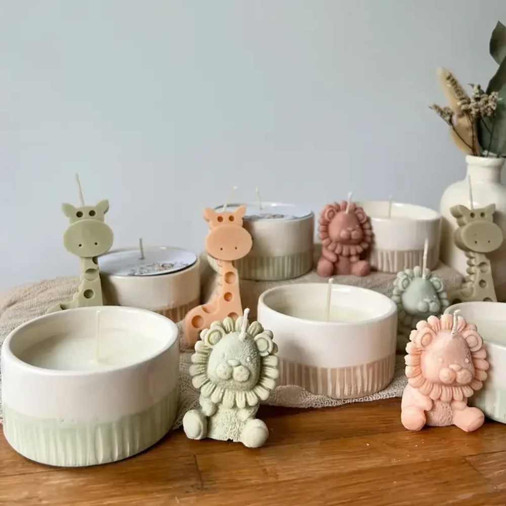 사자와 기린 실리콘 몰드 DIY 수제 향기 석고 장식  - Candle Fragrance Supplies 리뷰 및 가격