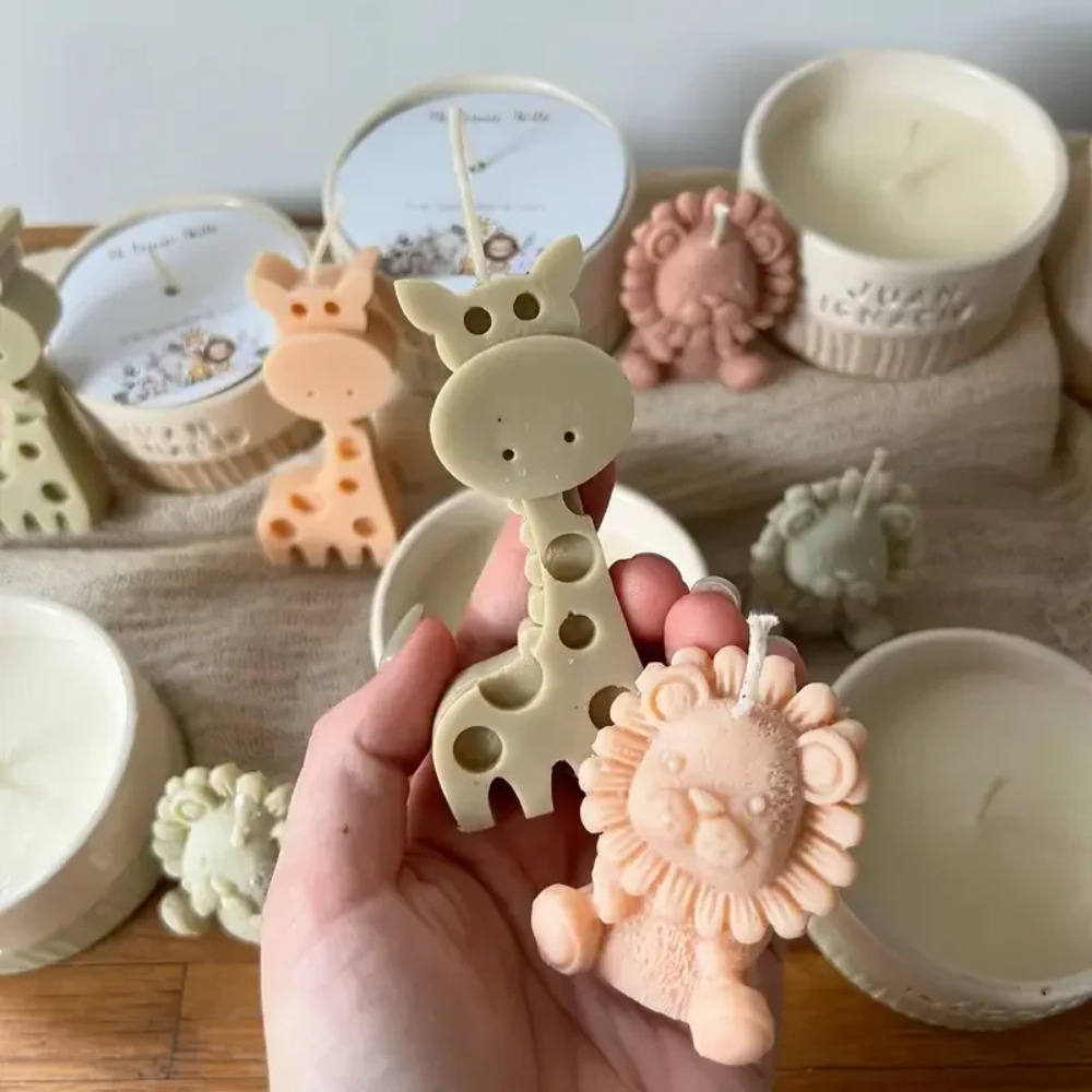 사자와 기린 실리콘 몰드 DIY 수제 향기 석고 장식  - Candle Fragrance Supplies 리뷰 및 가격
