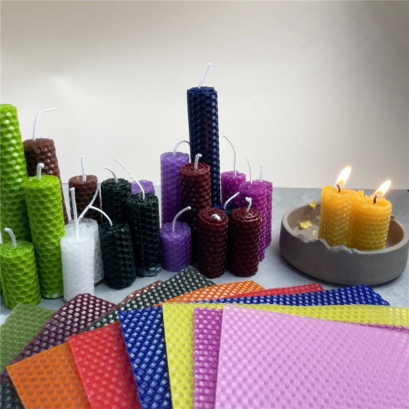 12개 15x20cm 마카롱 색상 밀랍 시트 캔들 롤  - Beeswax Sheet Roll 리뷰 및 가격