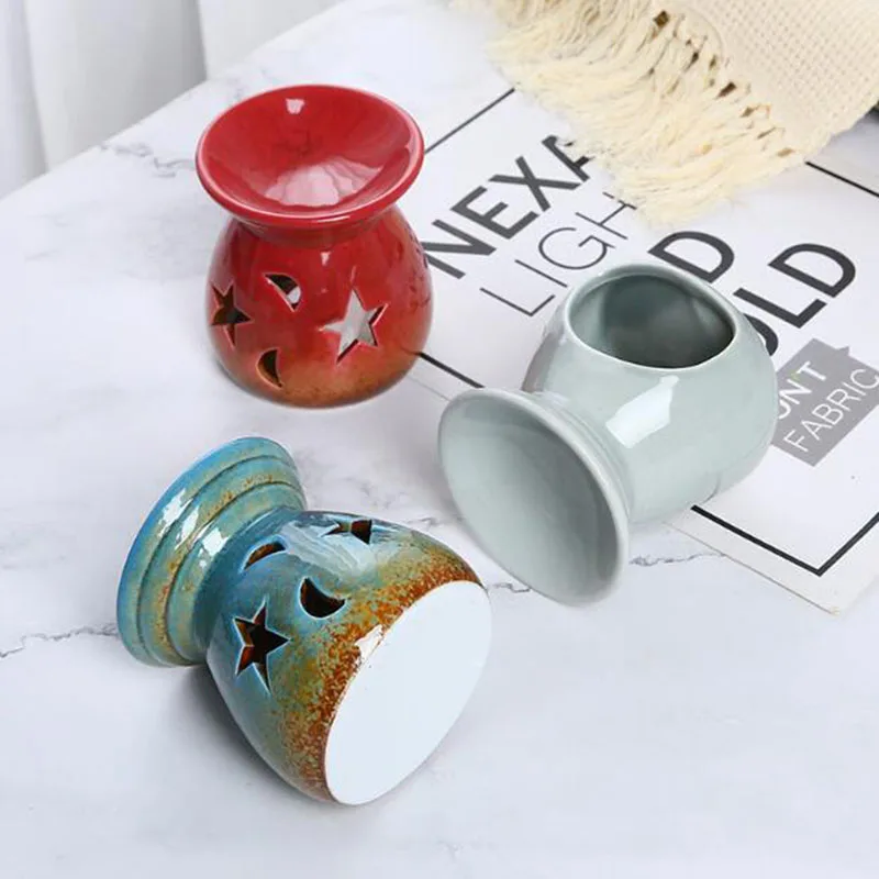 킬른 변형 도자기 속이 빈 별 달 아로마 버너 에센셜  - Candle Supplies Essential Oils 리뷰 및 가격