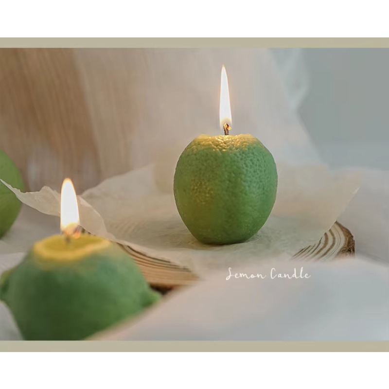 맞춤형 홈 데코 레몬 캔들 사진 촬영 소품 휴일 용품  - Candle For Supplies 리뷰 및 가격