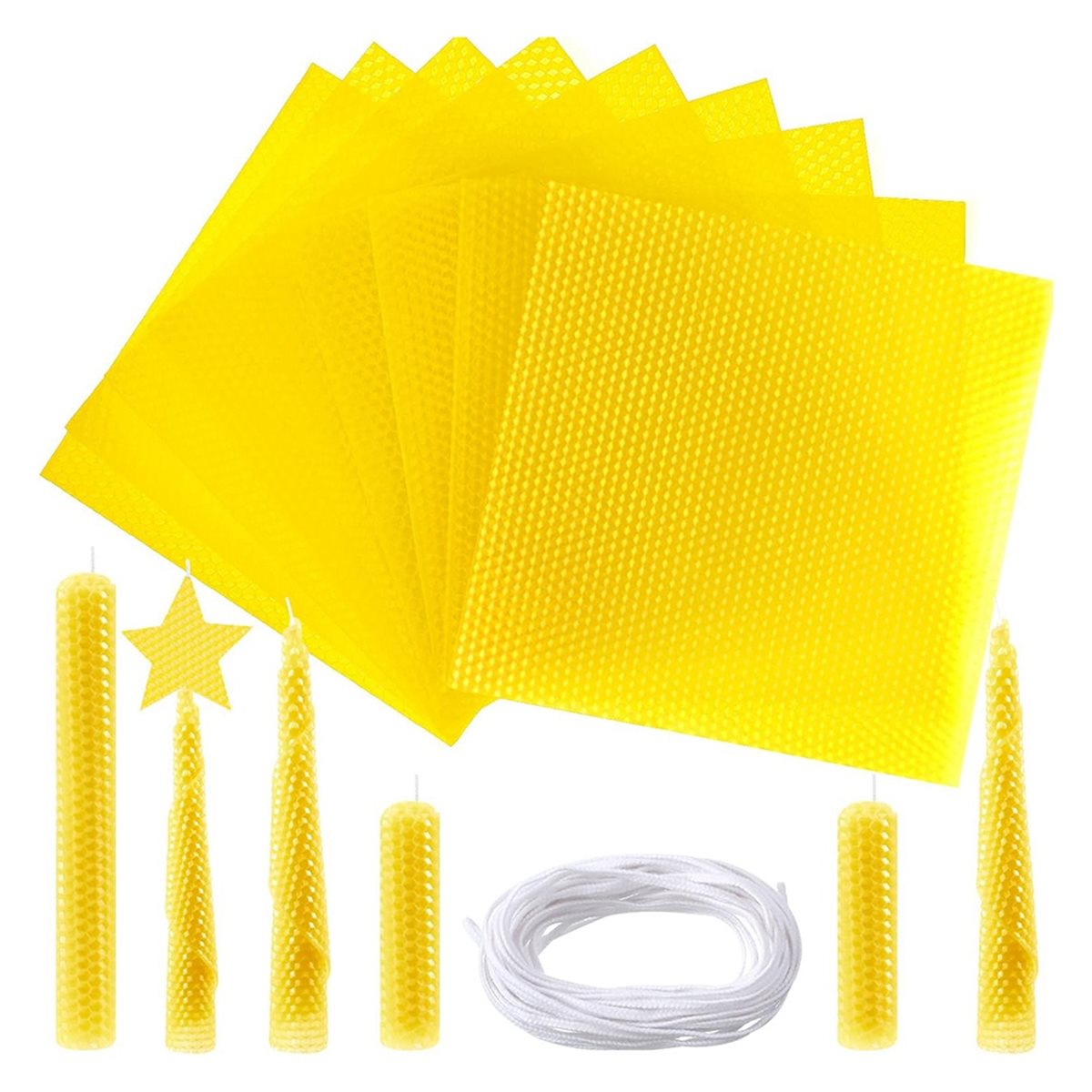 N94R 24개 비즈왁스 캔들 제작 키트, 8 X 8인 - Beeswax Sheet Roll 리뷰 및 가격